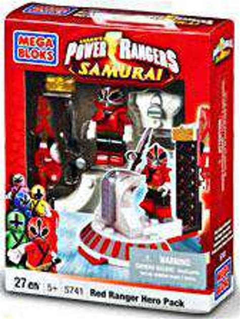 Mega Bloks Power Rangers Samurai Red Hero Pack Set 5741 Damaged Package