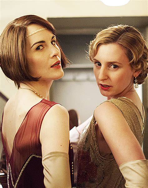 Michelle Dockery And Laura Carmichael Behind The Scenes S6 Downton