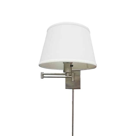 4.5 out of 5 stars 1,986. Hampton Bay 1-Light Brushed Nickel Swing Arm Sconce with ...