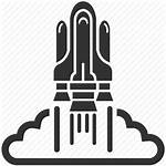 Shuttle Space Icon Rocket Launch Spaceship Take