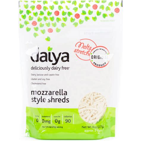 Daiya Dairy Free Mozzarella Style Vegan Cheese Shreds 8 Oz Mozzarella And Ricotta Food Fair