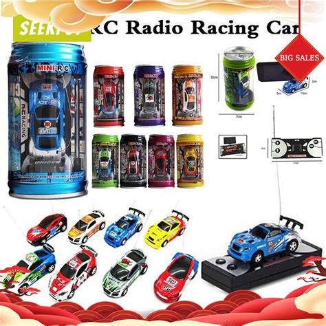Mini Coke Can Speed Rc Radio Remote Control Micro Racing Car Toy