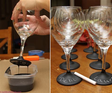 How To Make Personalized Chalkboard Wine Glasses Diy