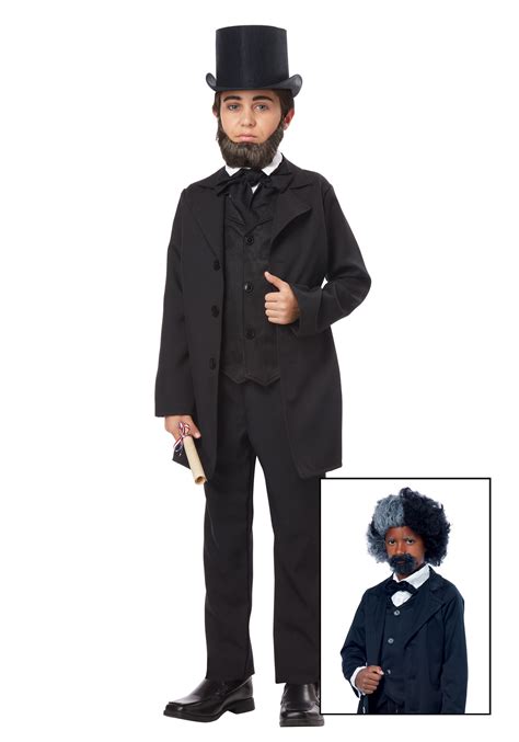Abraham Lincolnfrederick Douglass Costume For Boys Halloween Costume