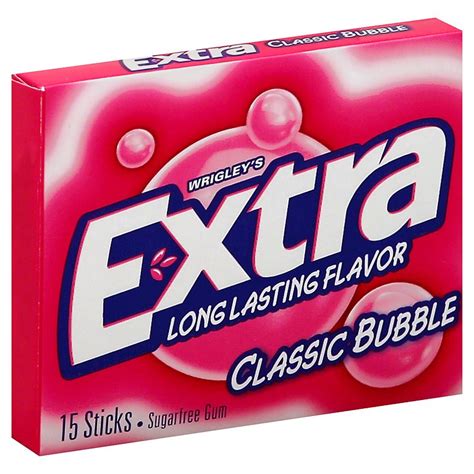 Extra Classic Bubble Sugarfree Gum Shop Snacks And Candy At H E B
