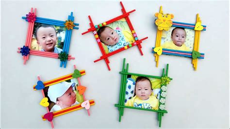 5 Cool And Easy Photo Frame Ideas Diy School Projects Youtube