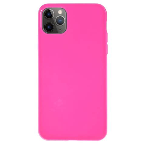 Iphone 11 Pro Max Solid Color Tpu Case Hot Pink