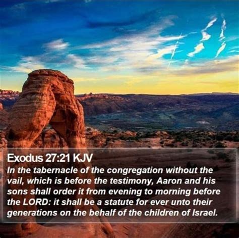 Exodus Kjv In The Tabernacle Of The Congregation Without The Vail