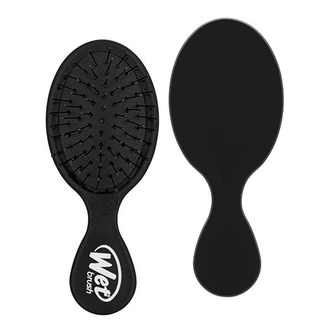 Wet Brush Squirt Detangler Hair Brushes Black Mini Detangling Brush With Ultra Soft