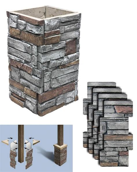 Ledgestone Dp2852 16 Faux Stone Panels Stone Panels Column Wrap