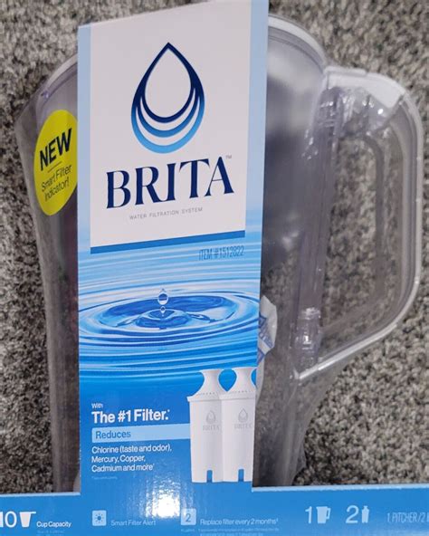 Brita Large Cup Grand Water Pitcher With Filter Bpa Free White Ebay