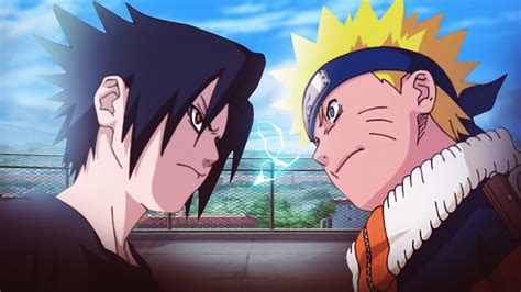 Naruto Vs Sasuke Hospital Rooftop Battle Youtube