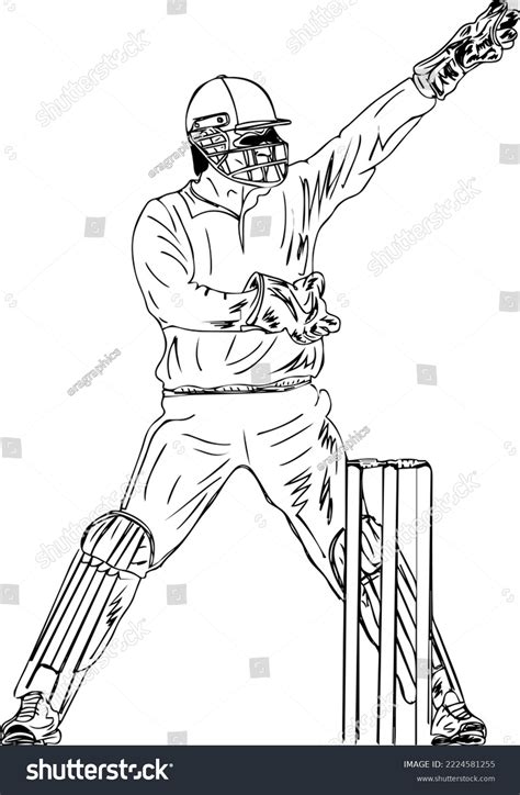 Details 86 Cricket Sketch Images Latest Ineteachers