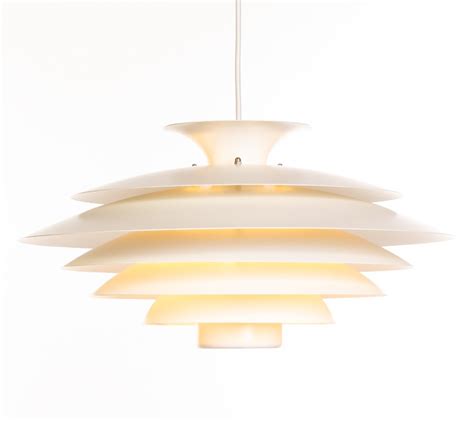 Vintage White Danish Design Model 52580 Form Light Pendant Lamp