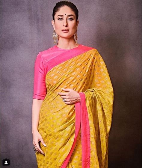 Kareena Kapoor Is A Sight To Behold In This Yellow Pink Saree