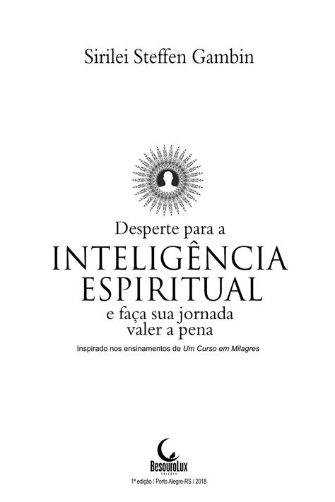 Comprar Online Livro Desperte Para A Inteligência Espiritual E Faça