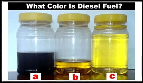 What Color Is Diesel Fuel Types Explained Easily