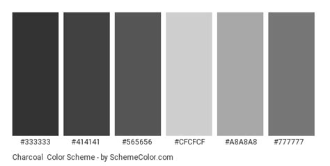 Charcoal Color Scheme Gray