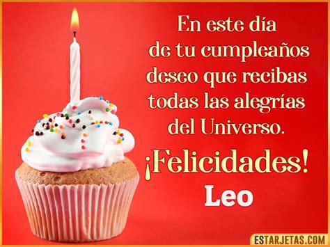 Feliz Cumpleaños Leo Imágenes  Tarjetas Y Mensajes