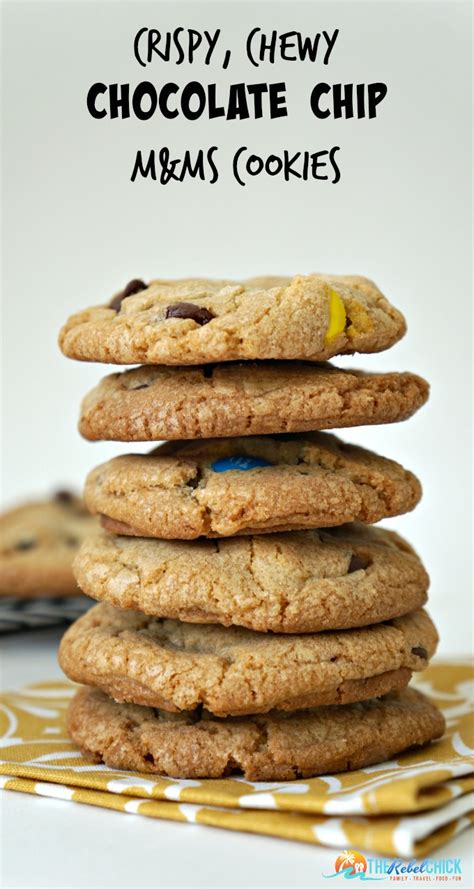 Maybe you would like to learn more about one of these? Crispy, Chewy Chocolate Chip M&M's Cookies Recipe #InDelight