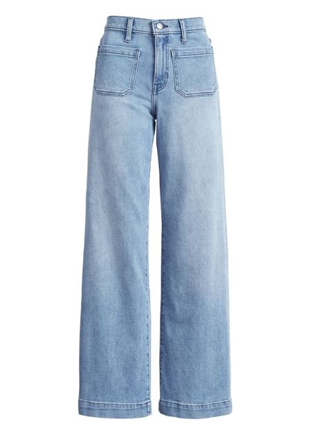 High Rise Wide Leg Patch Pocket Jean Banana Republic Jeans Outfit