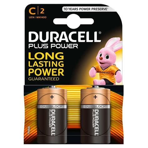 Buy Duracell Plus Power C Alkaline Battery Pack Of 2 Avansas®