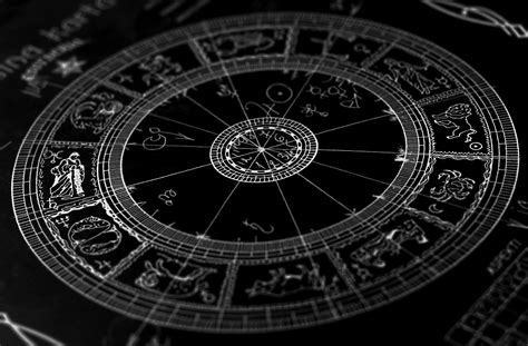 Signs Of The Zodiac A Beautiful Picture On A Black Background
