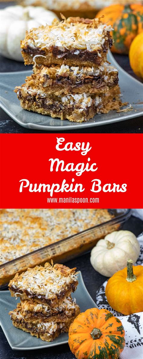 The Classic Favorite Magic Bars Get A Fall Inspired Make Over With The