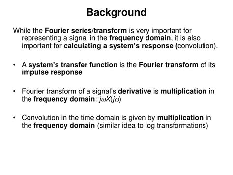 Ppt Fourier Transforms Powerpoint Presentation Free Download Id