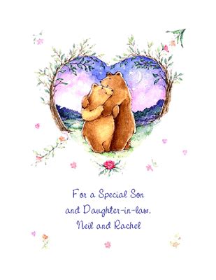 Wish i could pick every piece of happiness in the world and give it to you! "Special Son & Daughter-in-Law" | Anniversary Printable Card | Blue Mountain eCards