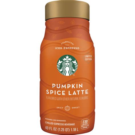 Starbucks Iced Espresso Classics Pumpkin Spice Latte 40 Fl Oz Instacart