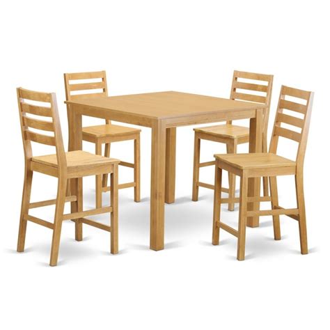 5 Pc Counter Height Table Set Counter Height Square Table And 4 Stools