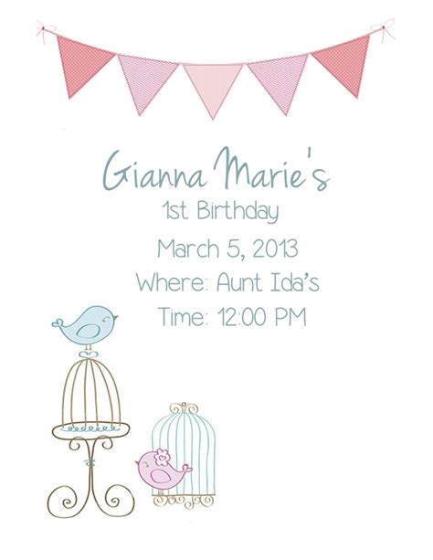 1st birthday invitation | 1st birthday invitations, Birthday
