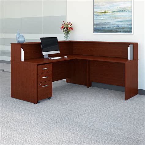 Bush Business Furniture Series C 72 L Shaped Reception Desk In