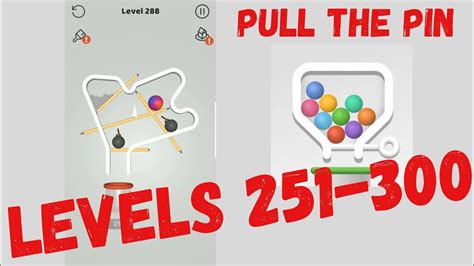Pull The Pin Levels 251 300 Walkthrough Youtube
