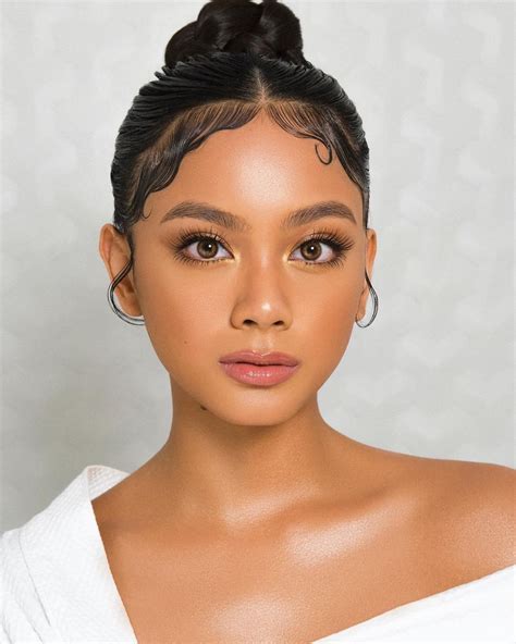 Morena Filipino Beauty Abscbn Ball 2019 Tan Skin Makeup Tanned Makeup Hair Makeup Filipina