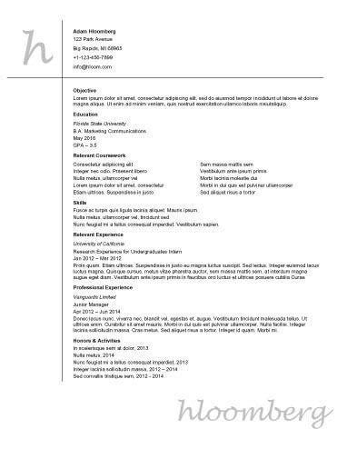 Make sure that you are putting an active here is how to write a cv with no experience. Entry Level Resume Examples • Hloom.com