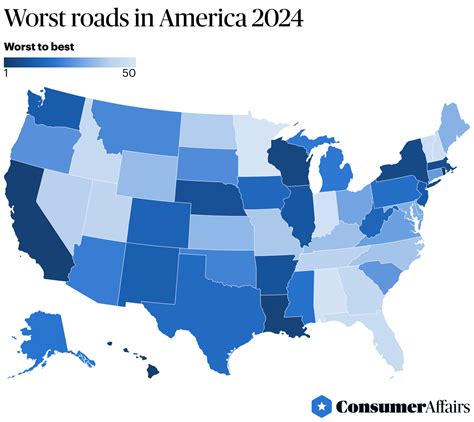 The Worst Roads In America 2024 Consumeraffairs®
