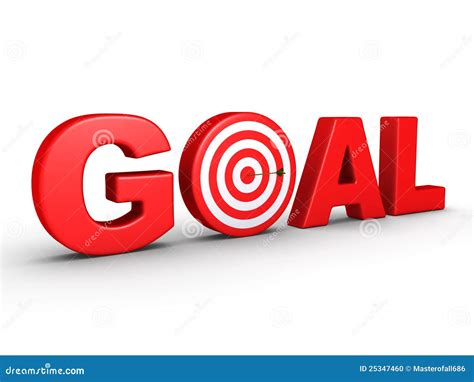 The Word Goal As A Target And An Arrow Stock Photo Image 25347460