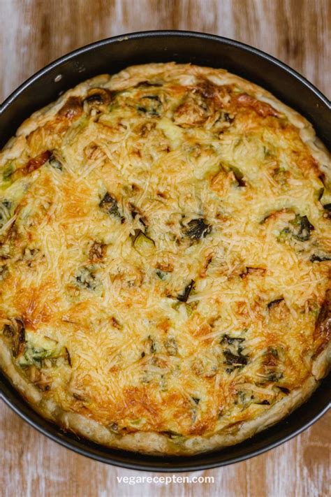 Preitaart maken een vegetarische hartige taart recept
