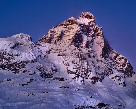 The Matterhorn Aka Cervino In The Alps Sunset On The Italian Side Oc