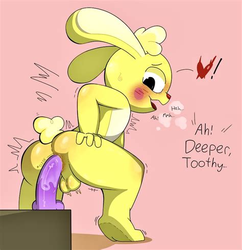 rule 34 ass balls blush bunny bunny ears cuddles htf dildo dildo in ass dildo penetration