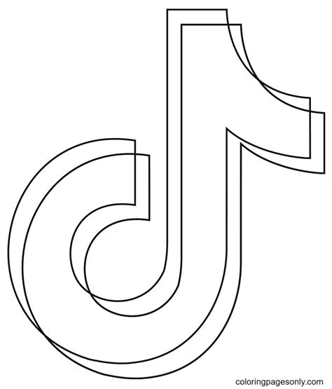 Logo De Tiktok Para Colorear Como Dibujar Y Colorear El Logo De Tik