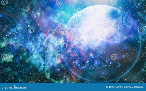 Nebula Night Starry Sky In Rainbow Colors Multicolor Outer Space Deep