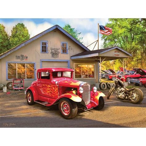 Roseart American Nostalgia Hot Rod Flames 550 Piece Jigsaw Puzzle