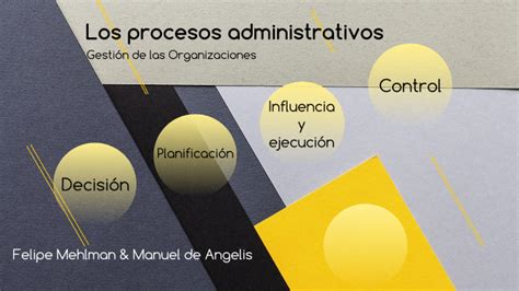 Los Procesos Administrativos By Manuel De Angelis