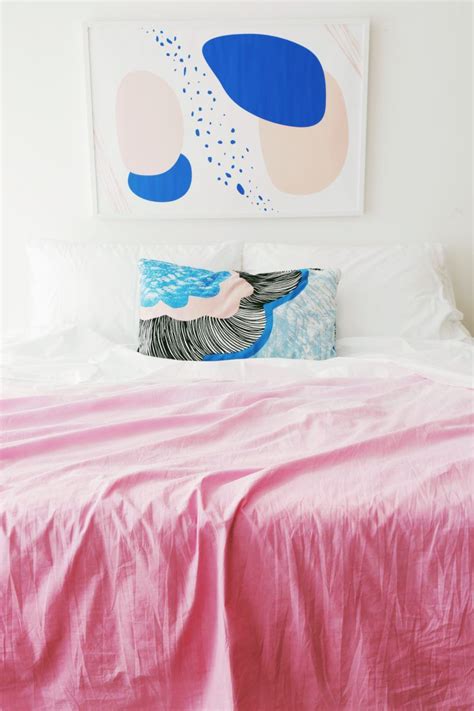 Diy Blush Pink Ombre Bed Sheets Makeful Bed Sheets Ombre Bedding