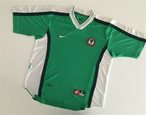 Nigeria 199800 Home Football Shirt M Mens Nike Soccer Jersey Maglia Ebay