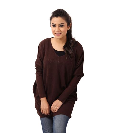 Buy Starbeeez Brown Long Sweater Online At Best Prices In India Snapdeal