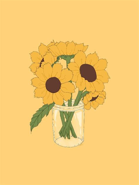 Sunflowers Sunflower Illustration Sunflower Drawing Rose Line Art